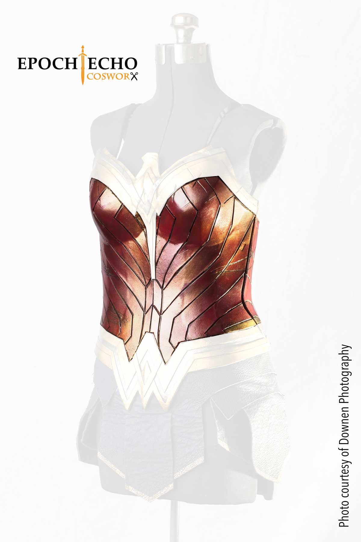 World of Wonder Woman Metallic Vinyl Body Armor Corset