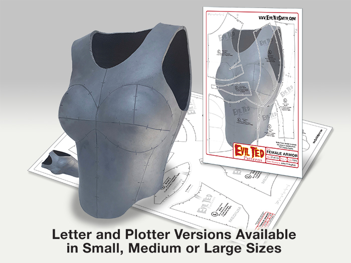 Knight Breastplate Pattern Collection Variations